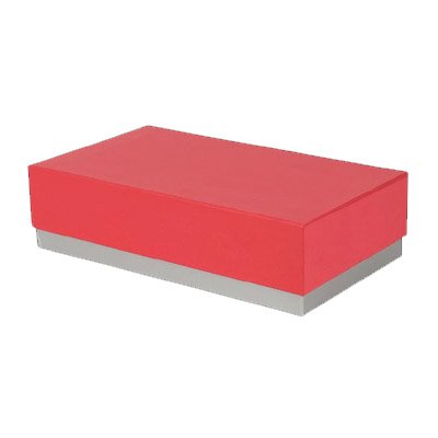 2 Bottle Rigid Card Box Red & Silver